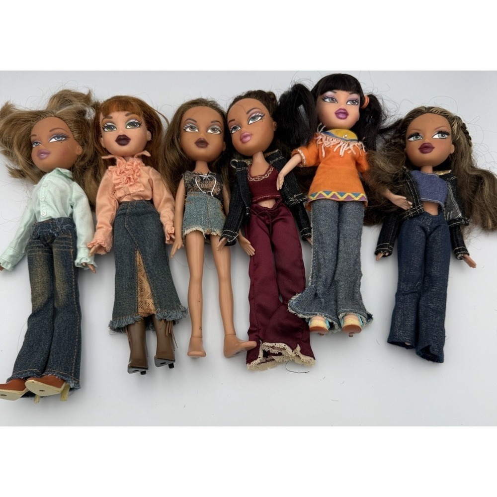 Lot Of 6 MGA Bratz Dolls Vintage Y2K